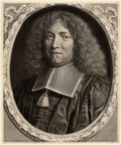 路易-布歇拉1616-1699年的肖像，法国大法官，1677年。 作者 罗伯特·南特伊