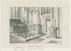 Wolverhampton-圣伯多禄教堂中的“ Lanes Chancel”：石版画，未加工[c 1844]（印刷）