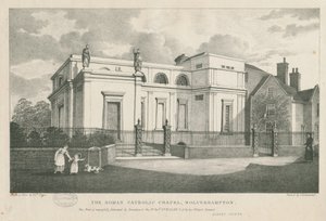 Wolverhampton-罗马天主教堂：石版画，[c 1844] 作者 罗伯特·诺伊斯