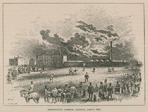 肯宁顿共同，伦敦，大约1840年 作者 罗伯特·兰多尔