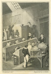 Nicholas Nickleby：Dotheboys Hall，由Samuel Bellin雕刻（1799-1893）