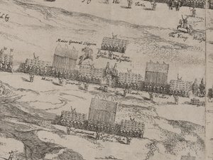 and下马蹄军和托马斯·费尔法克斯爵士的描述； 1645年6月第15天 作者 罗伯特·斯特雷特（Robert Streater）或史特勒（Streeter）