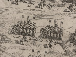 and下马蹄军和托马斯·费尔法克斯爵士的描述； 1645年6月第15天 作者 罗伯特·斯特雷特（Robert Streater）或史特勒（Streeter）