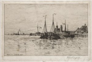 哈林根，1884年。 作者 罗伯特·斯温·吉福德