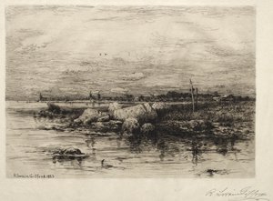 阿波纳纳加西特河口，1883年。 作者 罗伯特·斯温·吉福德