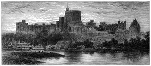 布罗卡斯（Brocas）日出时的温莎（Windsor），1880年。