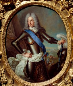 波旁的路易二世肖像，孔德亲王 (Bourbon-Conde) (Grand Conde) (1621-1686) 前身为伯威克元帅 罗伯特·莱夫拉克·图尔尼埃斯 (1667-1752) 17 世纪的画作。 0,38x0,31 m 雷恩，Musee des Beaux Arts 作者 罗伯特·图尼尔