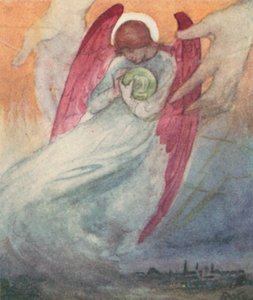 红衣主教纽曼的《杰隆修斯之梦》插图（彩色石版画）