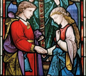 Westbury，All Saints，Heaton，Butler＆Bayne，Bayne，The Sacrament of Marriage，1864，self portrait