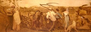 丰收的月亮，约1883年（纸上手绘彩色蚀刻画） 作者 罗伯特·沃克·麦克白