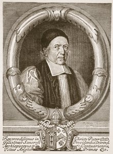 坎特伯雷大主教威廉·桑克罗夫特（William Sancroft），来自“英格兰教会：人民历史”的插图由HDM Spence-Jones，酒吧。 c.1910（棕褐色照片） 作者 罗伯特·怀特
