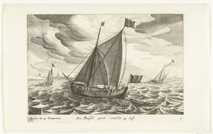 船只
Een Boeijer groot omtrent 44 Last / Boïer de 44 Tonneaux（物上标题）
荷兰船型，1627 年（系列标题）
Diverse Navires Don ton se sert dans les Provinces Unies / Icones Variarum Navium Hollandicarum quarum usus maximè in aquis in