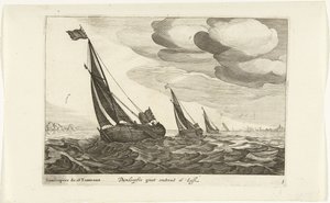 缆车
Damloopers groot omtrent 16 Last / Damloopers de 16 Tonneaux（物上标题）
荷兰船型，1627 年（系列标题）
Diverse Navires Don ton se sert dans les Provinces Unies / Icones Variarum Navium Hollandicarum quarum usus maximè in a