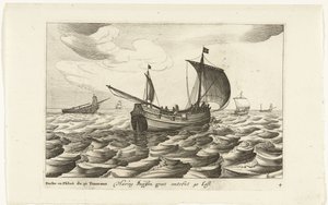 鲱鱼
Haring Buyssen groot omtrent 40 Last / Buche ou Flibot de 40 Tonneaux（物上标题）
荷兰船型，1627 年（系列标题）
Diverse Navires Don ton se sert dans les Provinces Unies / Icones Variarum Navium Hollandicarum quarum usus
