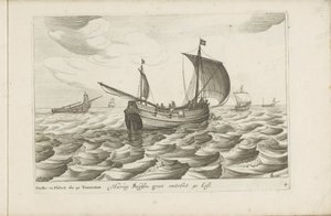 Haringbuizen
Haring buyssen groot omtrent 40 Last / Buche ou flibot de 40 tonneaux（标题在对象上）
联合省使用的各种船只 / Icones variarum navium Hollandicarum quarum us maximè in aquis interioribus regionis（系列