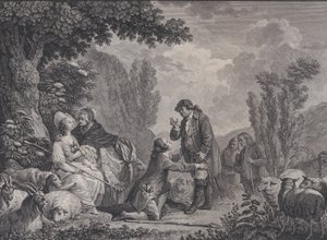 Fonrose的重建，1786年。 作者 罗伯特·德·劳奈