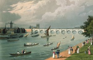 滑铁卢桥，酒吧的视图。 1820年Colnaghi und Co.