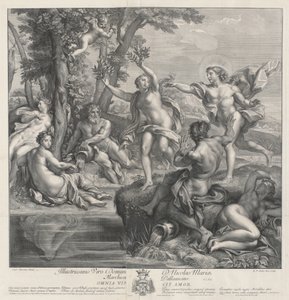 Omnia Vincit Amor [阿波罗和达芙妮] 作者 罗伯特·范·奥德纳尔德，在卡罗·马拉塔之后