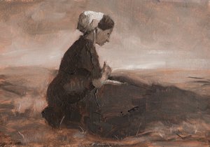 补网》，2023 年（纸面油画） 作者 罗伯塔·默里