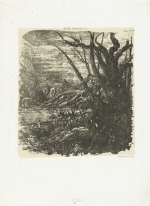 湖光山色
Le lac dans les montagnes 作者 奥古斯特·德拉特（AugusteDelâtre）