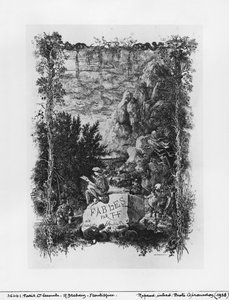 来自Hippolyte de Thierry-Faletans（19世纪）的&39;寓言&39;的正面插图1868年
