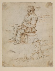 两个坐着的人物（反之亦然） 作者 罗兰特·雅各布斯（Roelandt Jacobsz）。储蓄