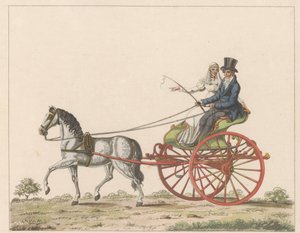 Hollandse sjees, ca.
Een Hollandsche chais / Une chaise roulante en usage en hollande et connue sous le nom de chais ou chees（物品上的标题）