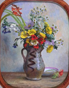 夏日之花》，约1922年（板上油画） 作者 罗杰·艾略特·弗莱