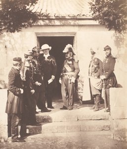 在总部的小组，1855年。 作者 罗杰芬顿