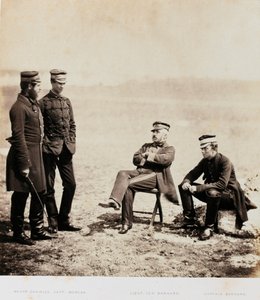 亨利威廉巴纳德少将和职员，来自与1855年克里米亚战争有关的52张照片的专辑