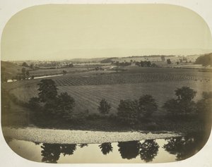 里布河谷和彭德尔山，1859年。 作者 罗杰芬顿
