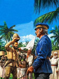 亨利-斯坦利迎接大卫-利文斯通 作者 罗杰·佩恩