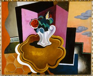 菲利普桌（布面油画） 作者 罗杰·德·拉弗雷斯奈