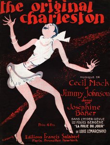 约瑟芬-贝克在杂志 "La Folie du Jour "上。1927 年（插图） 作者 罗杰·德瓦莱里奥