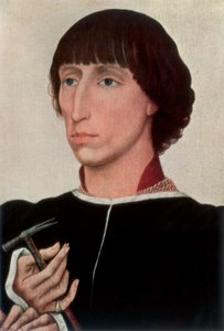 弗朗切斯科·德斯特（Francesco dEste），c1460 1927年 作者 罗吉尔·范·德·韦登