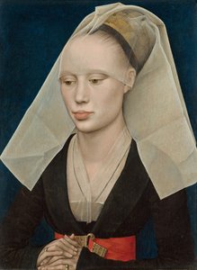 一位女士的肖像，约1460年。 作者 罗吉尔·范·德·韦登