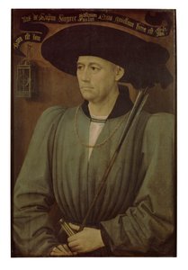 Portrait of a Tournament Judge (oil on panel) 作者 罗吉尔·范·德·韦登