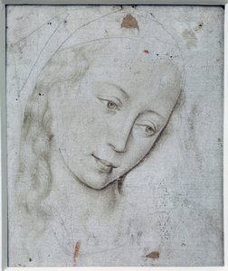 处女的头。罗吉尔（Rogier）-范-德-韦登（1400-1464）的绘画作品， Ec.弗兰姆。 作者 罗吉尔·范·德·韦登