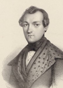 钢琴家和作曲家Antoine de Kontski的肖像1817-1899。 作者 Romain Cazes