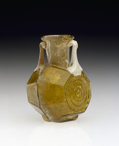 桶形烧瓶，公元1-100年（玻璃） 作者 小说