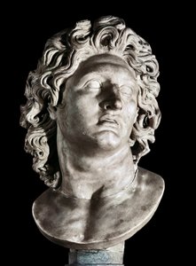Bust of Alexander the Great (356-323 BC), king of Macedonia and conqueror of Persia. Roman copy of a Greek original, 3rd- 2nd century BC (marble) 作者 小说