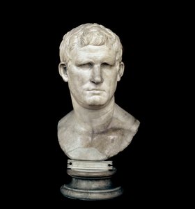 Marcus Vipsanius Agrippa 的半身像（大理石雕塑） 作者 小说