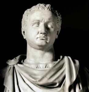 维斯帕先 (Titus Flavius Vespasianus) 半身像 (公元 9-79 年) 罗马皇帝罗马，卡比托利尼博物馆 - 弗拉维乌斯·维斯帕先 (9-79 AD) 半身像 - 大理石雕塑，罗马文明 - Museo Capitolino Rome 作者 小说