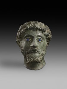 Marcus Aurelius的负责人，公元161-180（青铜）