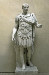 Jules Cesar (Julius Caesar)（公元前 100-44 年）雕塑 - 罗马文明博物馆，罗马 作者 小说