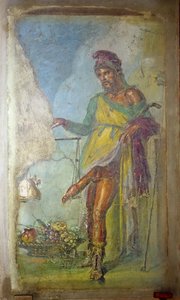 普里阿普斯，出自维蒂之家（Casa dei Vettii），约公元 50-79 年（壁画） 作者 小说