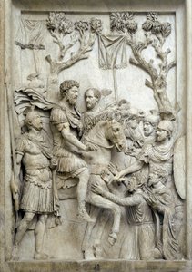 Roman Emperor Marcus Aurelius pardons the defeated enemies, c.176-180 (Marble relief) 作者 小说