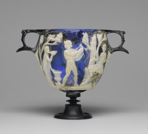 Cameo Glass Skyphos，c.1 AD（玻璃）