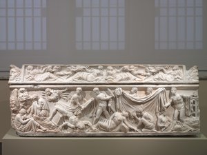 石棺，约100-125（希腊大理石）。 作者 罗马帝国时期