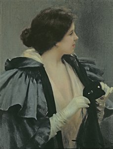 103-0079509 戴面具的女士 作者 罗马·里贝拉·恰亚拉